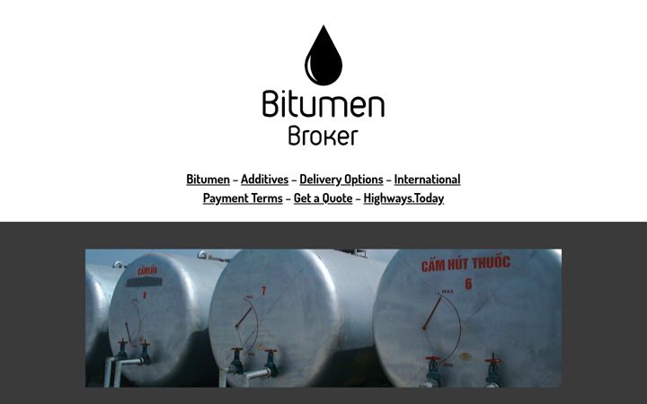 Screenshot of bitumenbroker.com