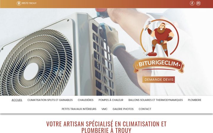 Screenshot of biturigeclim.fr