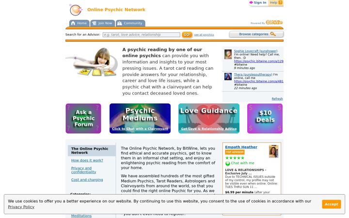 Screenshot von bitwine.com