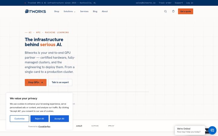Screenshot of bitworks.io