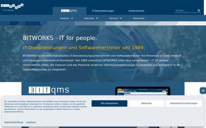 Screenshot of bitworks.net