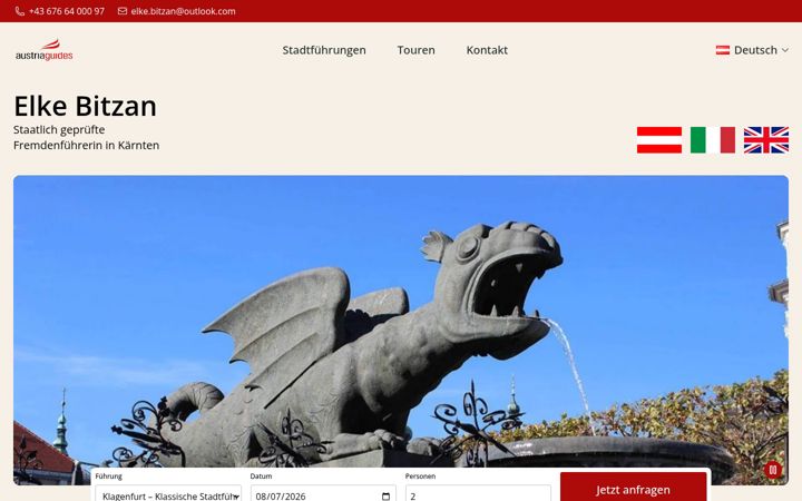 Screenshot of bitzan-kaernten-guide.at