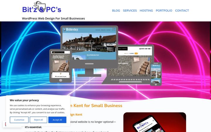 Screenshot of bitzandpcs.net