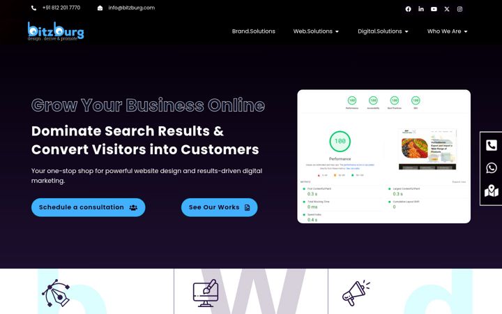 Screenshot of bitzburg.com