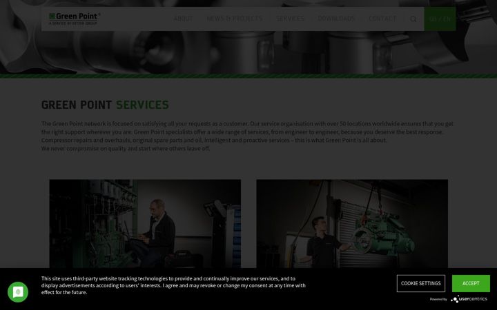 Screenshot of bitzergreenpoint.com