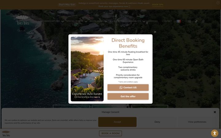 Screenshot of biubiuresortbali.com