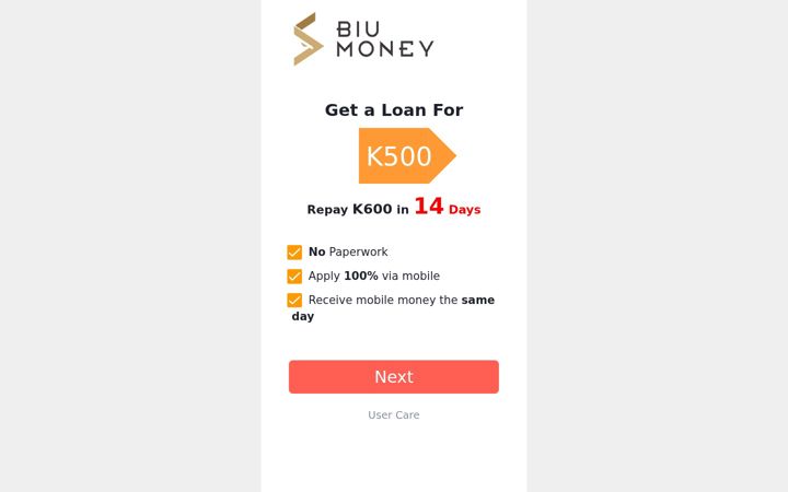 Screenshot of biumoney.com