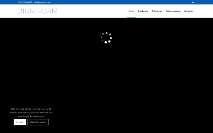 Screenshot van biuniform.com