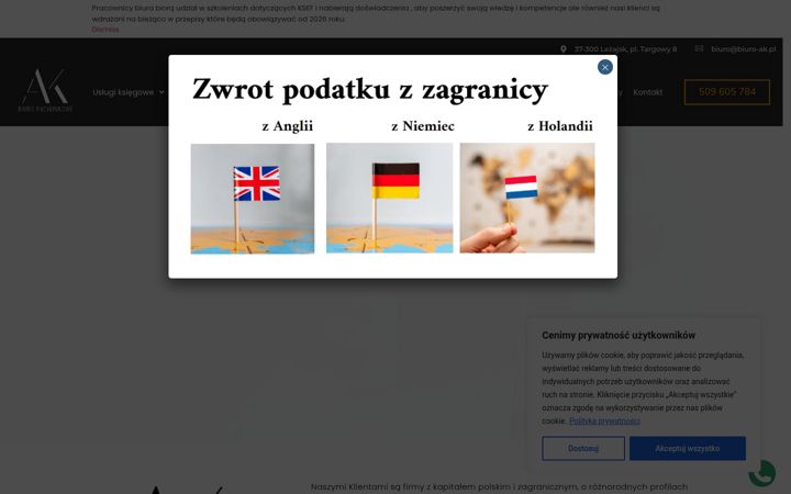 Skjermbilde av biuro-ak.lezajsk.pl