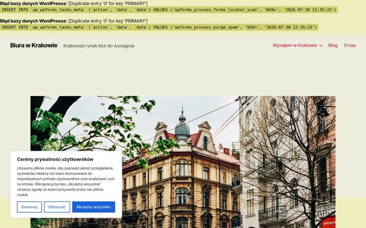 Skjermbilde av biuro-do-wynajecia-krakow.pl
