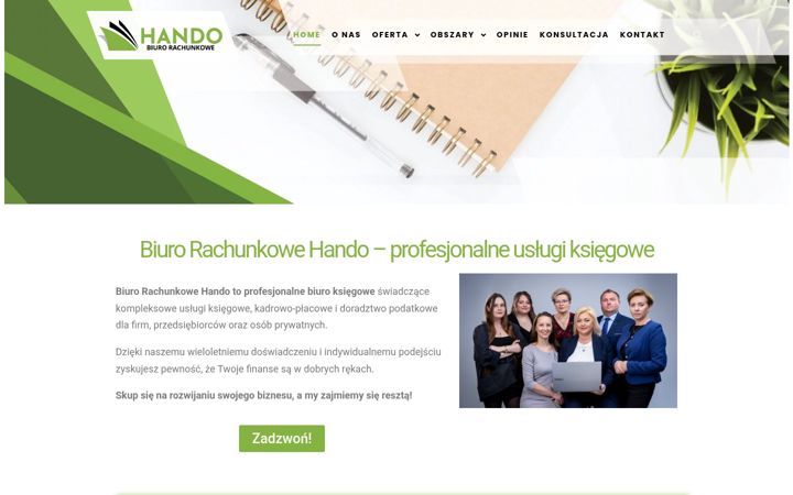 Captură de ecran a biuro-hando.pl