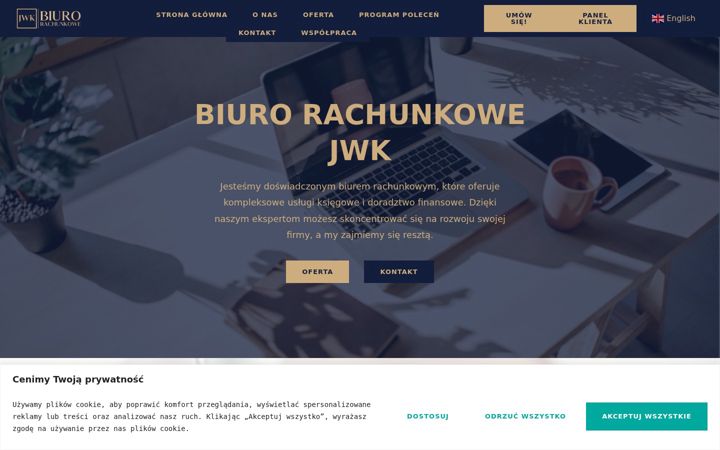 Screenshot stránky biuro-jwk.com
