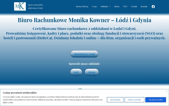 Screenshot stránky biuro-mkg.pl
