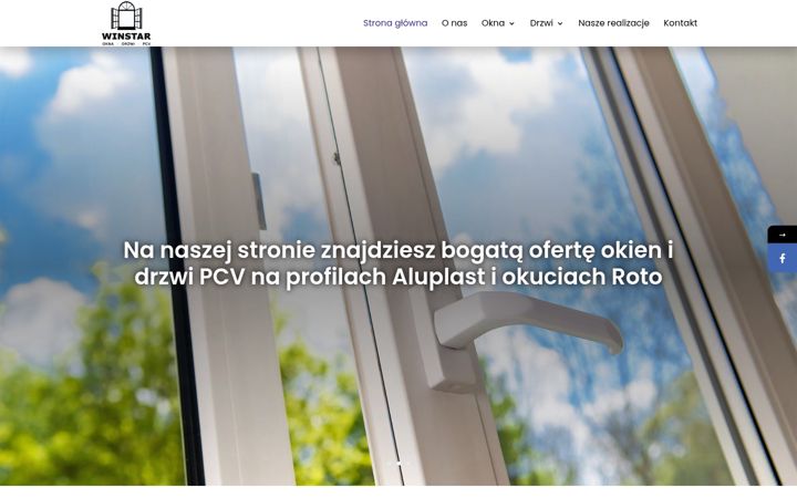 Screenshot stránky biuro-okna.pl