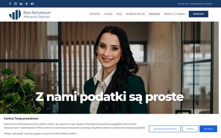 Screenshot van biuro-olesno.pl