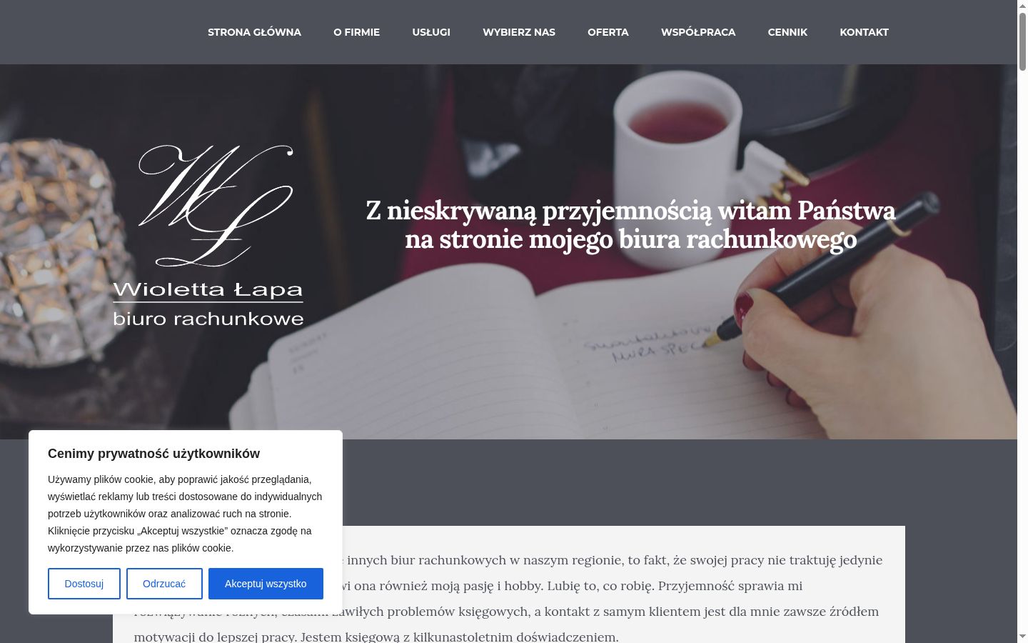Snimka zaslona bannera za privolu prikazanog prije bilo kakve interakcije