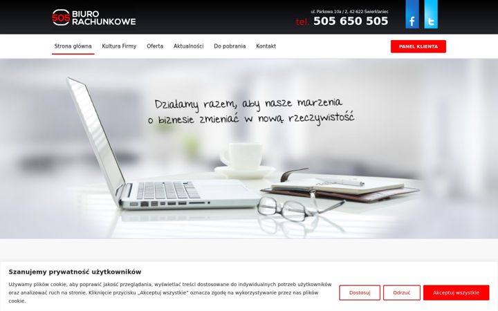 Screenshot of biuro505.pl