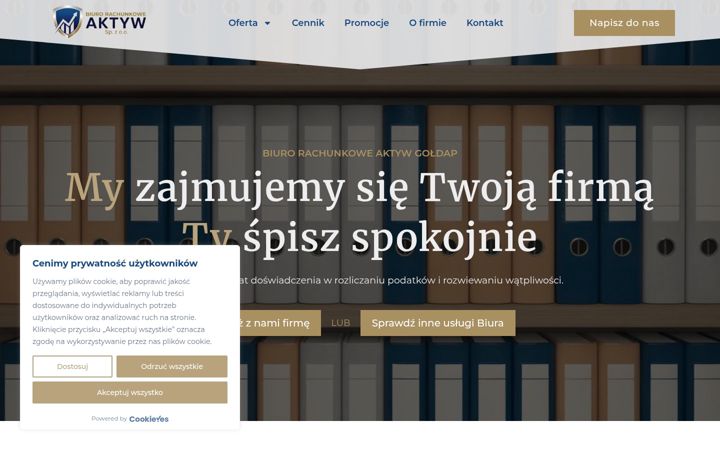 Screenshot of biuroaktyw.com.pl