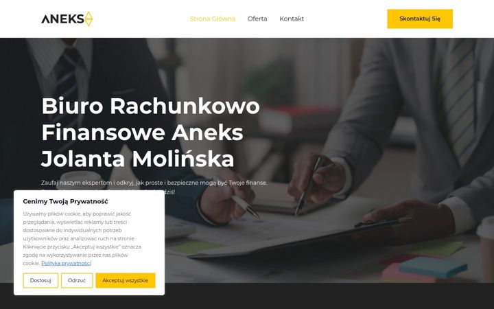 Screenshot of biuroaneks.pl