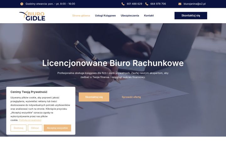 Zrzut ekranu biurogidle.pl