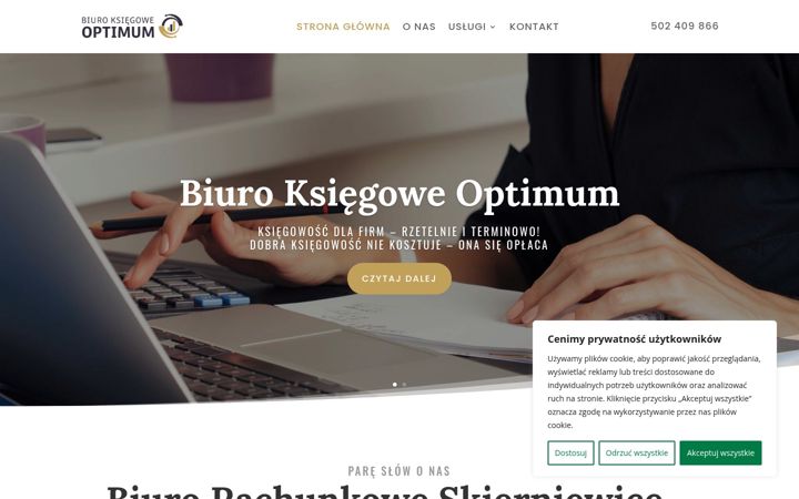 Zrzut ekranu biuroksiegoweoptimum.pl