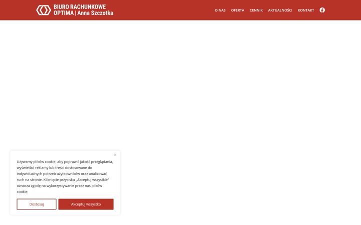 Snimka zaslona za biurooptima.com