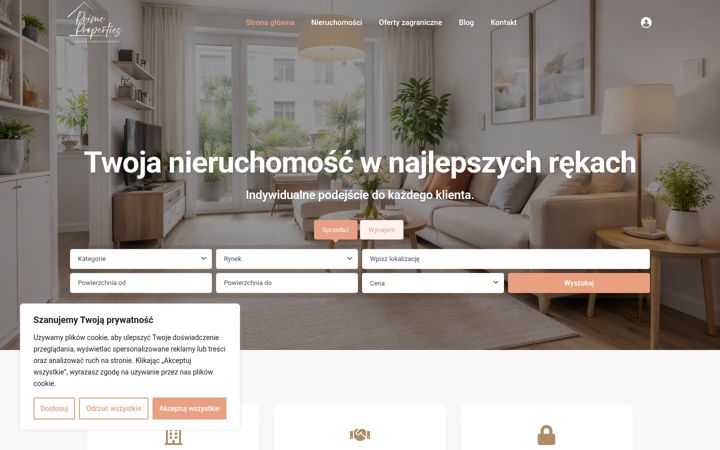 Screenshot of biuroprime.com