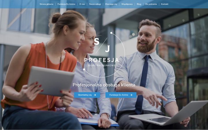 Skærmbillede af biuroprofesja.pl