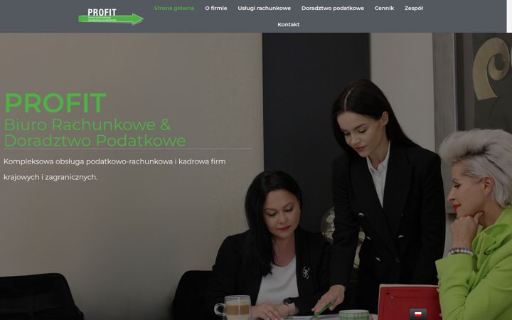 Skærmbillede af biuroprofit.waw.pl
