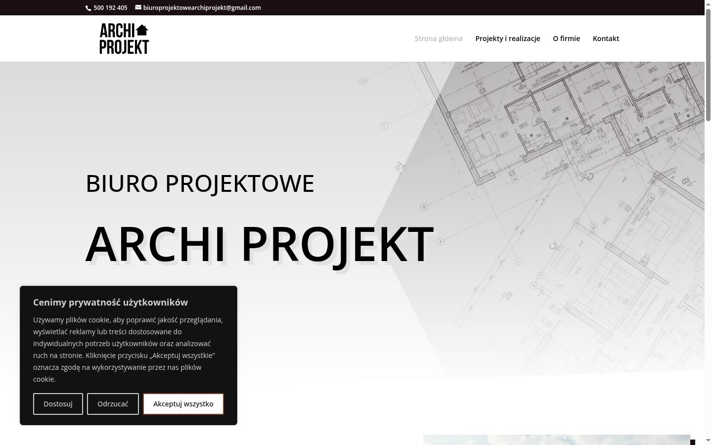 Zrzut ekranu banera zgody wyświetlanego przed jakąkolwiek interakcją