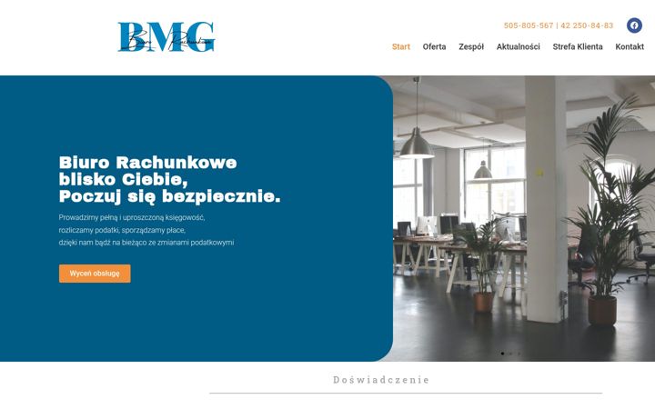 Skærmbillede af biurorachunkowe-bmg.pl