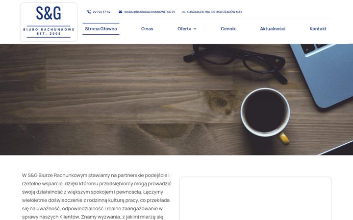 Screenshot of biurorachunkowe-sg.pl