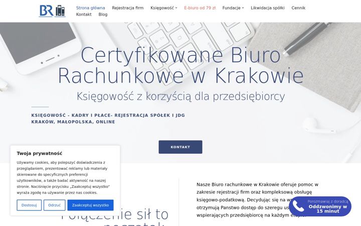 Screenshot of biurorachunkowe.krakow.pl
