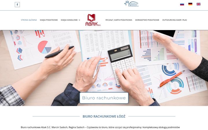 Screenshot of biurorachunkoweabak.pl