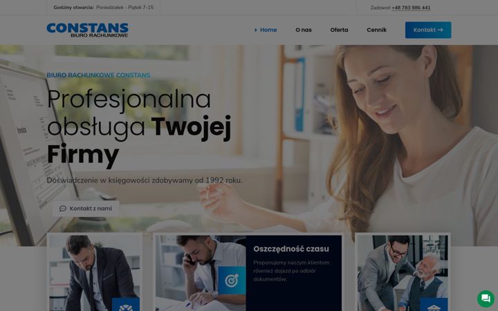 Screenshot of biurorachunkoweconstans.pl