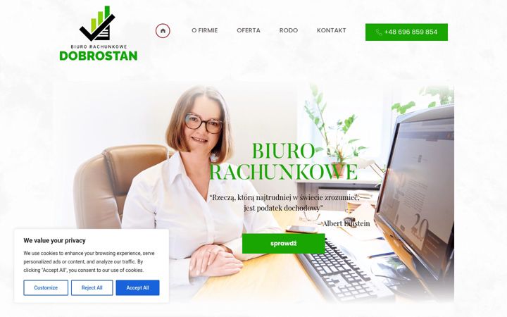 Screenshot of biurorachunkowejm.pl
