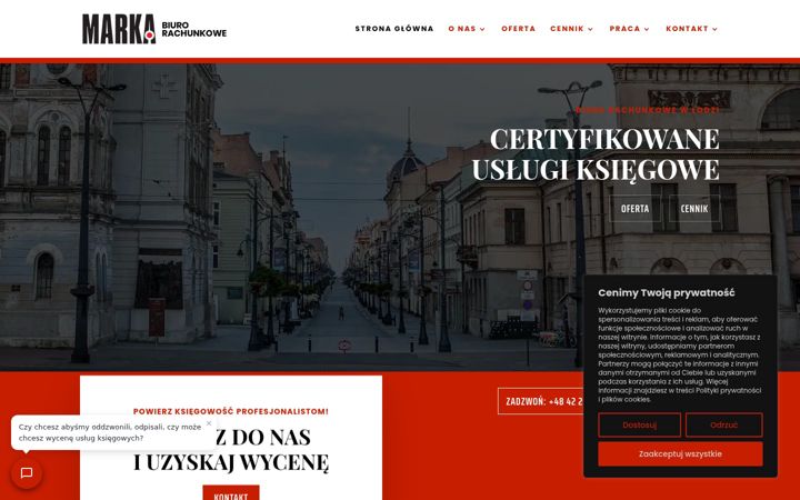Screenshot of biurorachunkowemarka.pl