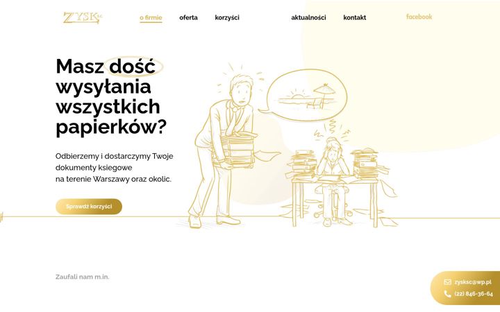 Screenshot of biurorachunkowezysk.eu