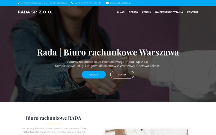 Zrzut ekranu biurorada.pl