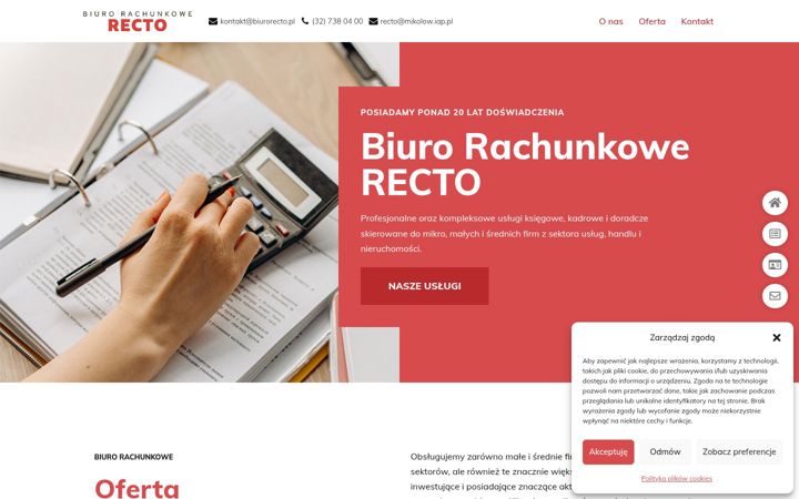 Zrzut ekranu biurorecto.pl