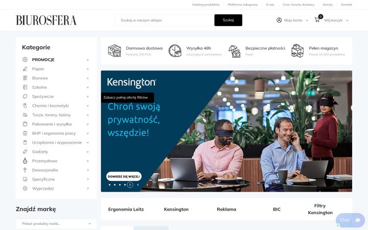 Screenshot of biurosfera.pl