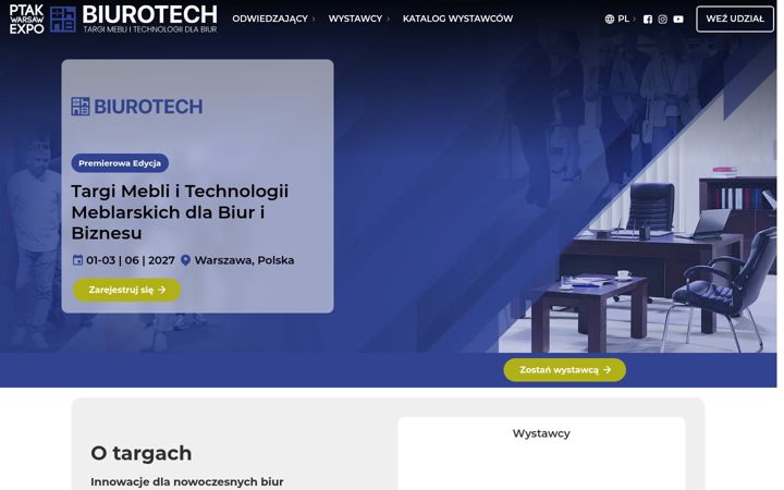Screenshot of biurotexexpo.com