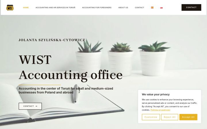 Screenshot of biurowist.eu