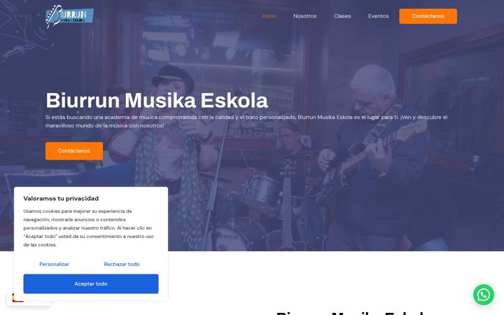 Screenshot of biurrunmusika.es