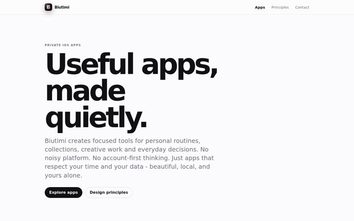 Screenshot of biutimi.com