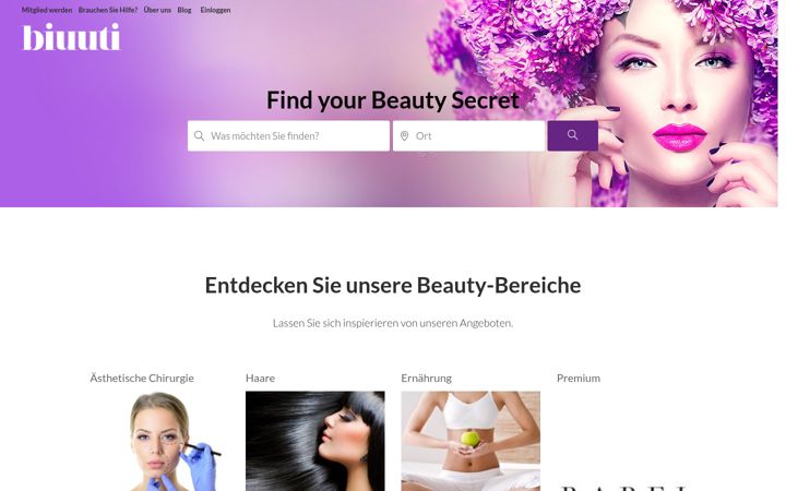 Screenshot of biuuti.ch
