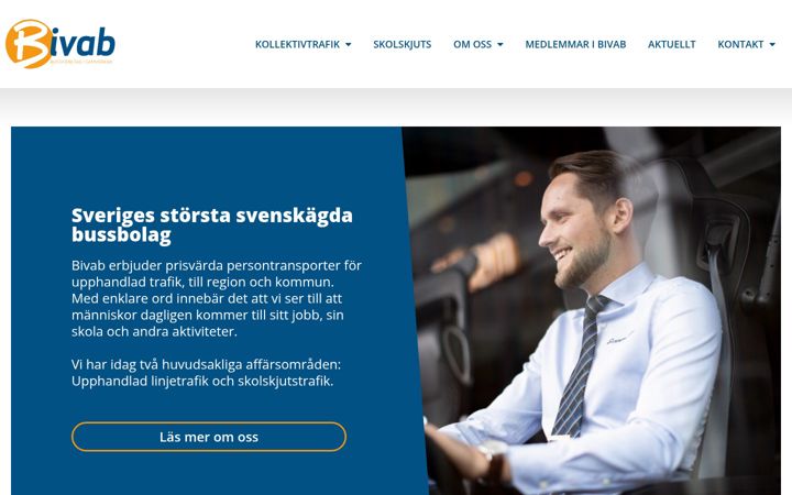 Screenshot of bivab.se