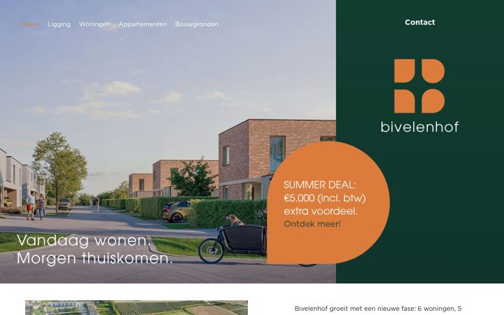 Screenshot of bivelenhof.be