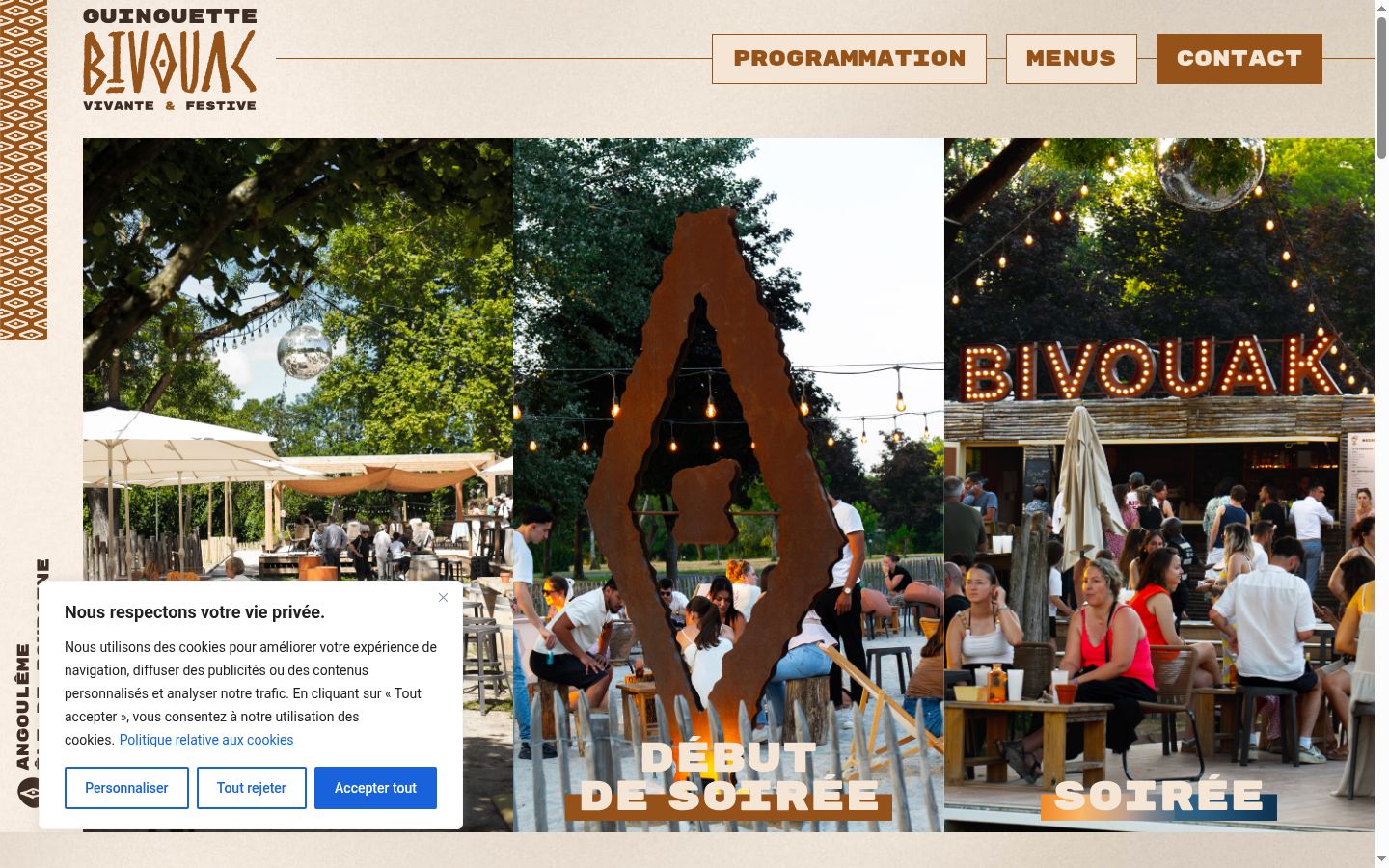 Screenshot tal-banner tal-kunsens muri qabel kwalunkwe interazzjoni