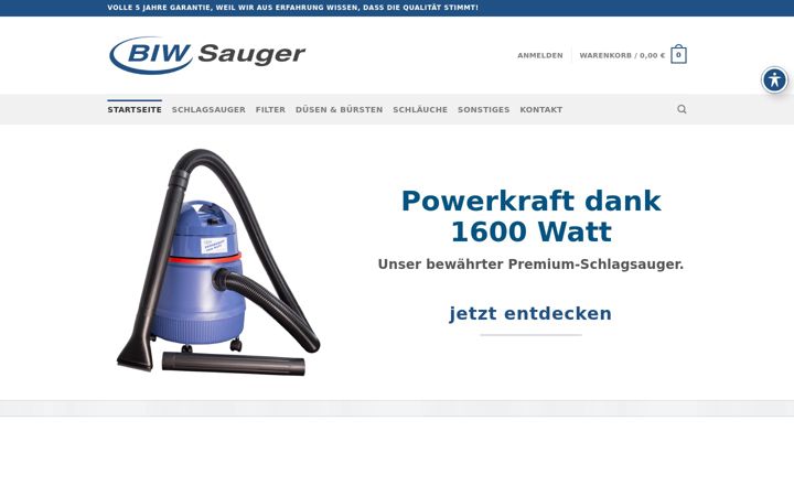 Screenshot van biw-sauger.de